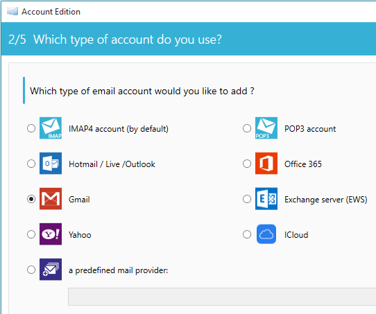 Choose Gmail settings