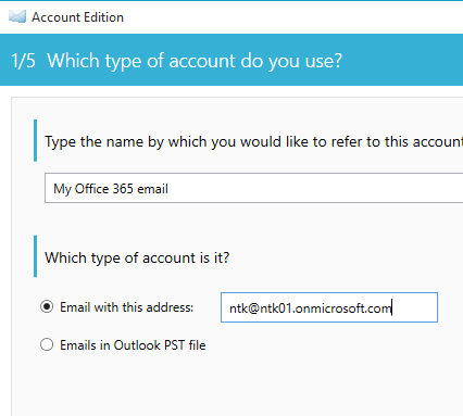 enter your Office365 email